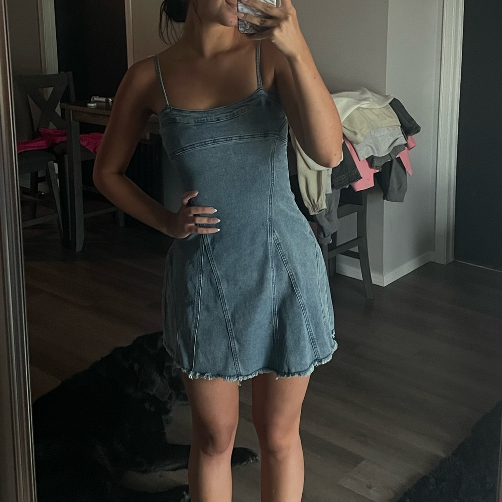 soft denim dress